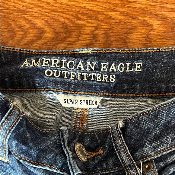 American Eagle Outfitters Distressed Blue Jean Shorts - Picture 2 of 4